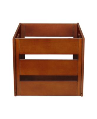 Wooden Vinyl Record Crate