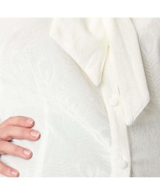 Plus Size Velvet Long Sleeve Neck Tie Gwen Blouse