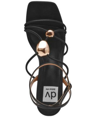 Women's Leeana Embellished Jewelry Strappy High Heel Dress Sandals