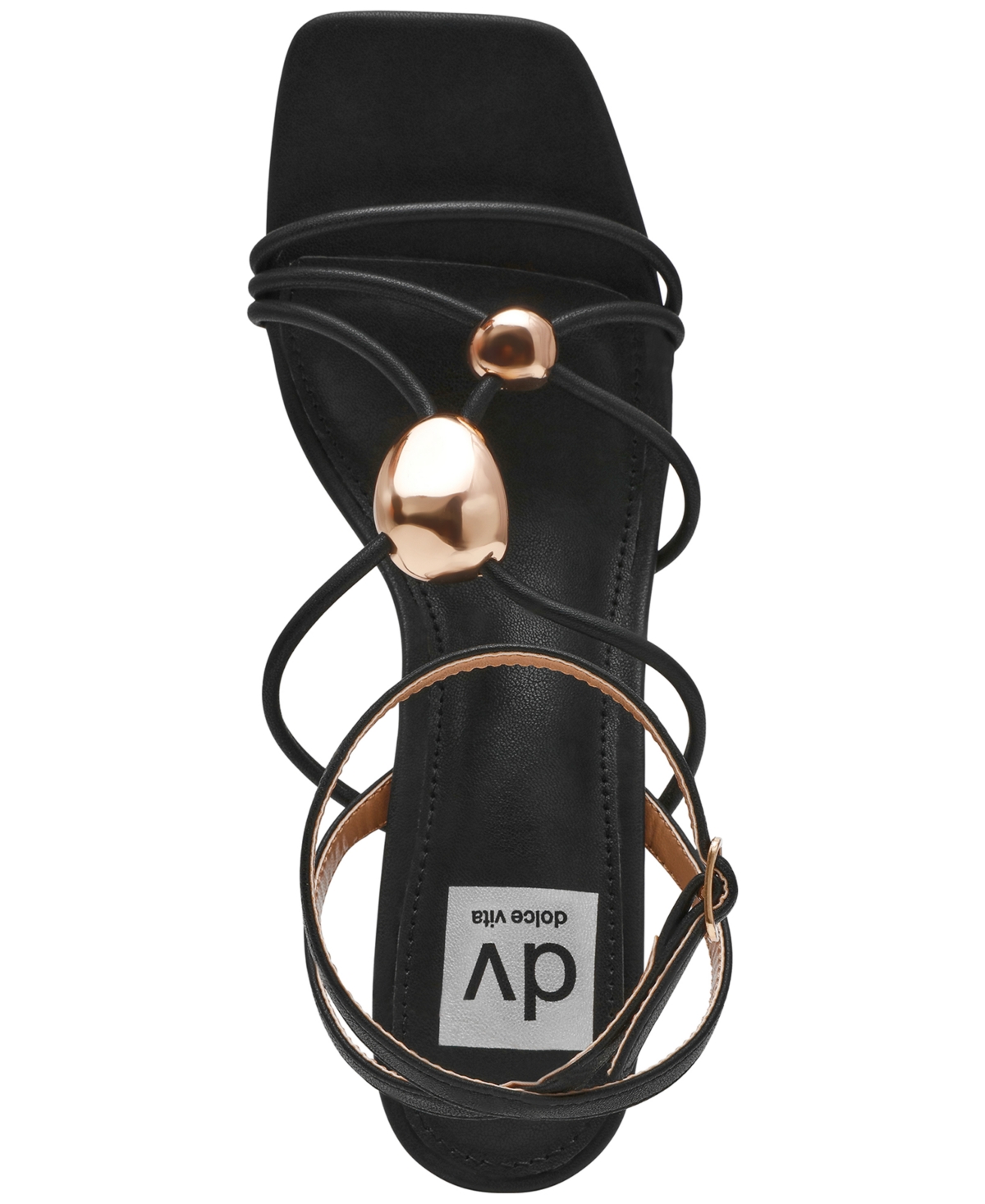 Dv Dolce Vita Women's Leeana Embellished Jewelry Strappy High Heel Dress Sandals