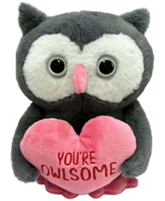 Val Puns Valentine's Owl Plush