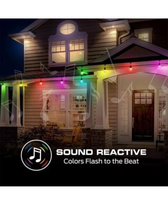 24 ft Sound Reactive Smart Multi-Color Outdoor String Light