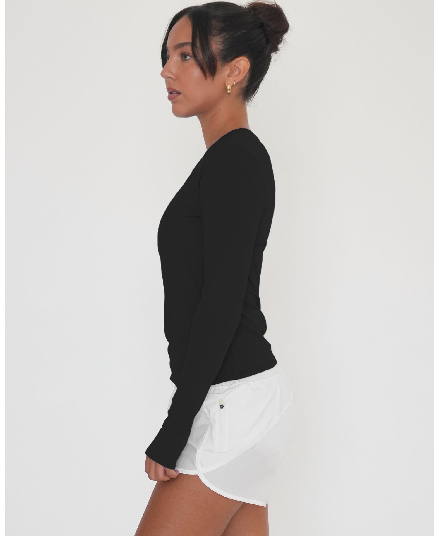 Women's Raya Mid Length Compression Nylon Long Sleeve Top