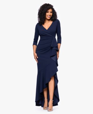 Women's Long Cascading Ruffle Gown