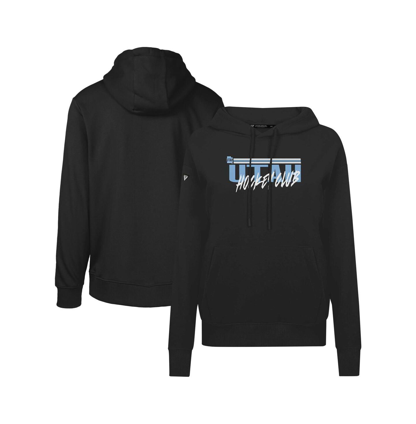 Женское худи LevelWear Black NHL Utah Adorn Etched Pullover — фото 1