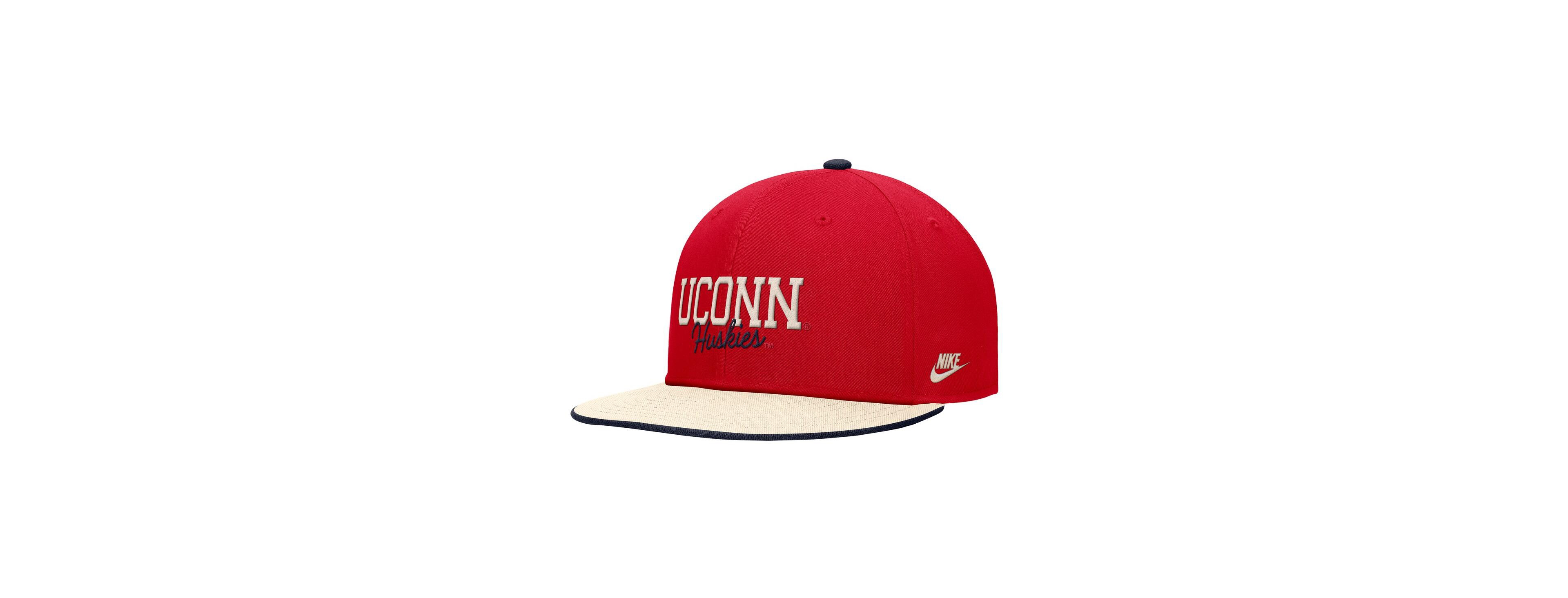 Men's Red UConn Huskies Script Pro Dri-fit Snapback Hat