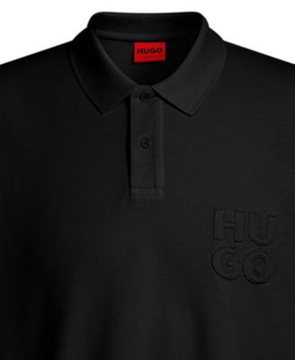 Men's Distressed Logo Polo Shirt