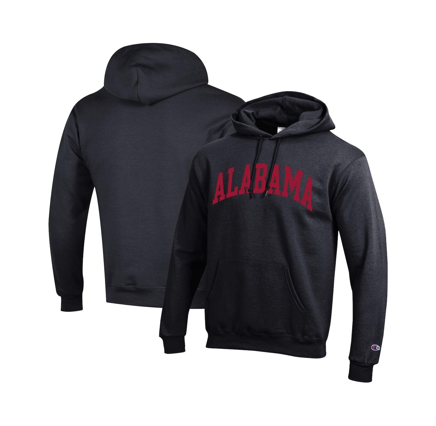 Men's White Alabama Crimson Tide Basic Arch Fleece Pullover Hoodie
