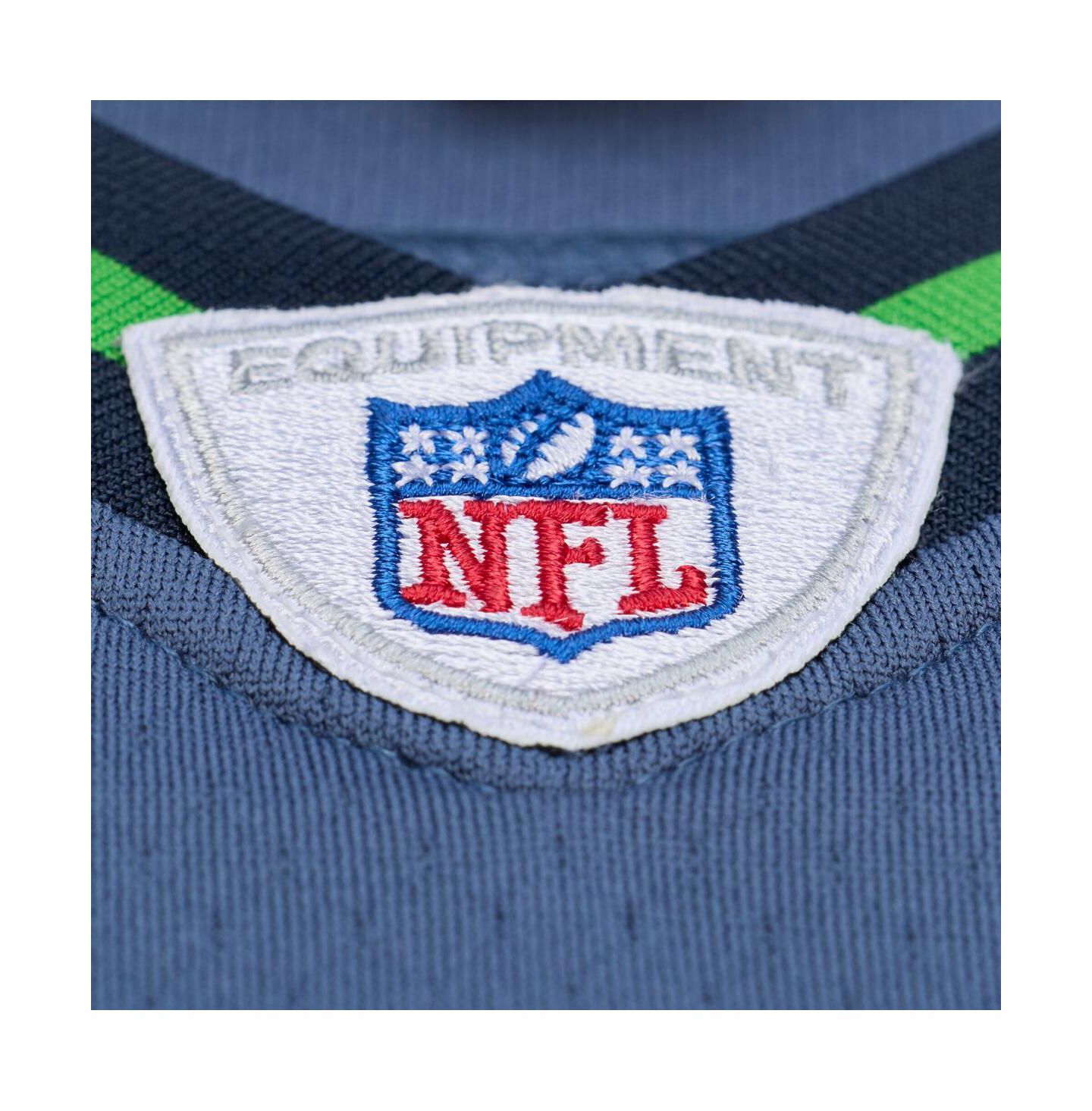 Мужской топ Mitchell & Ness Marshawn Lynch Blue Seattle Seahawks 2010 Legacy Throwback Replica Jersey — фото 4