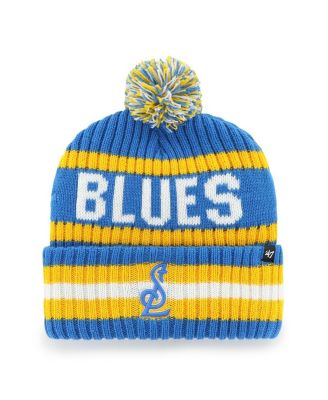 Men's Blue St. Louis Blues Bering Cuffed Knit Hat with Pom