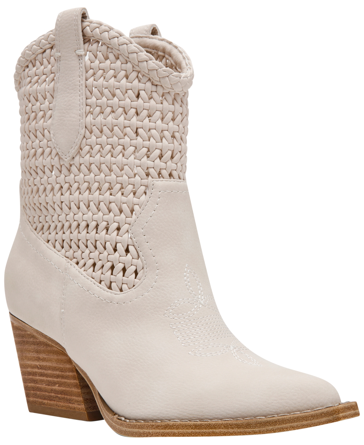 Dv Dolce Vita Women's Alessia Woven Pull-On Cowboy Western Booties