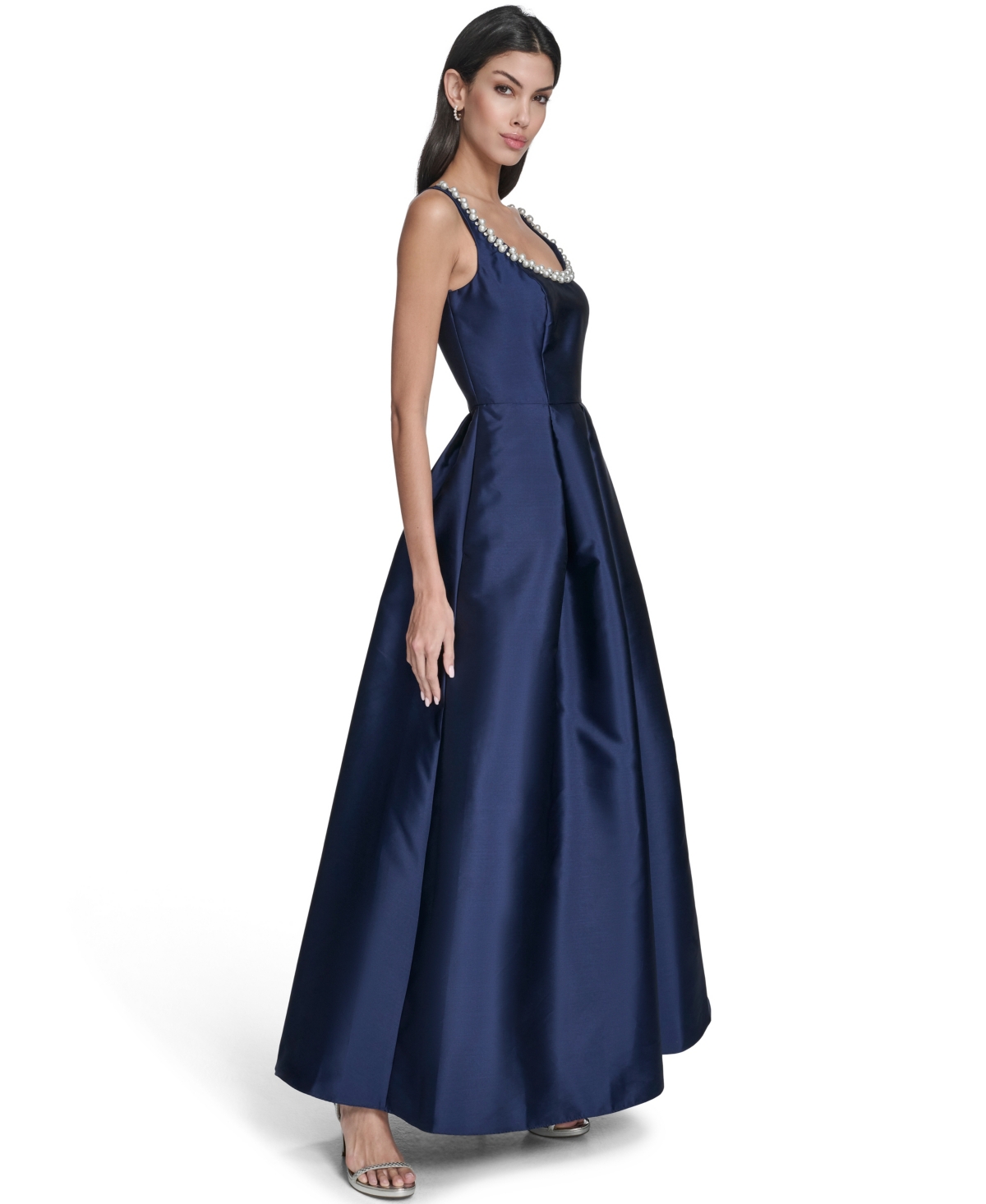 Eliza J Women's Sleeveless Scoop Neck Ball Gown In Blue