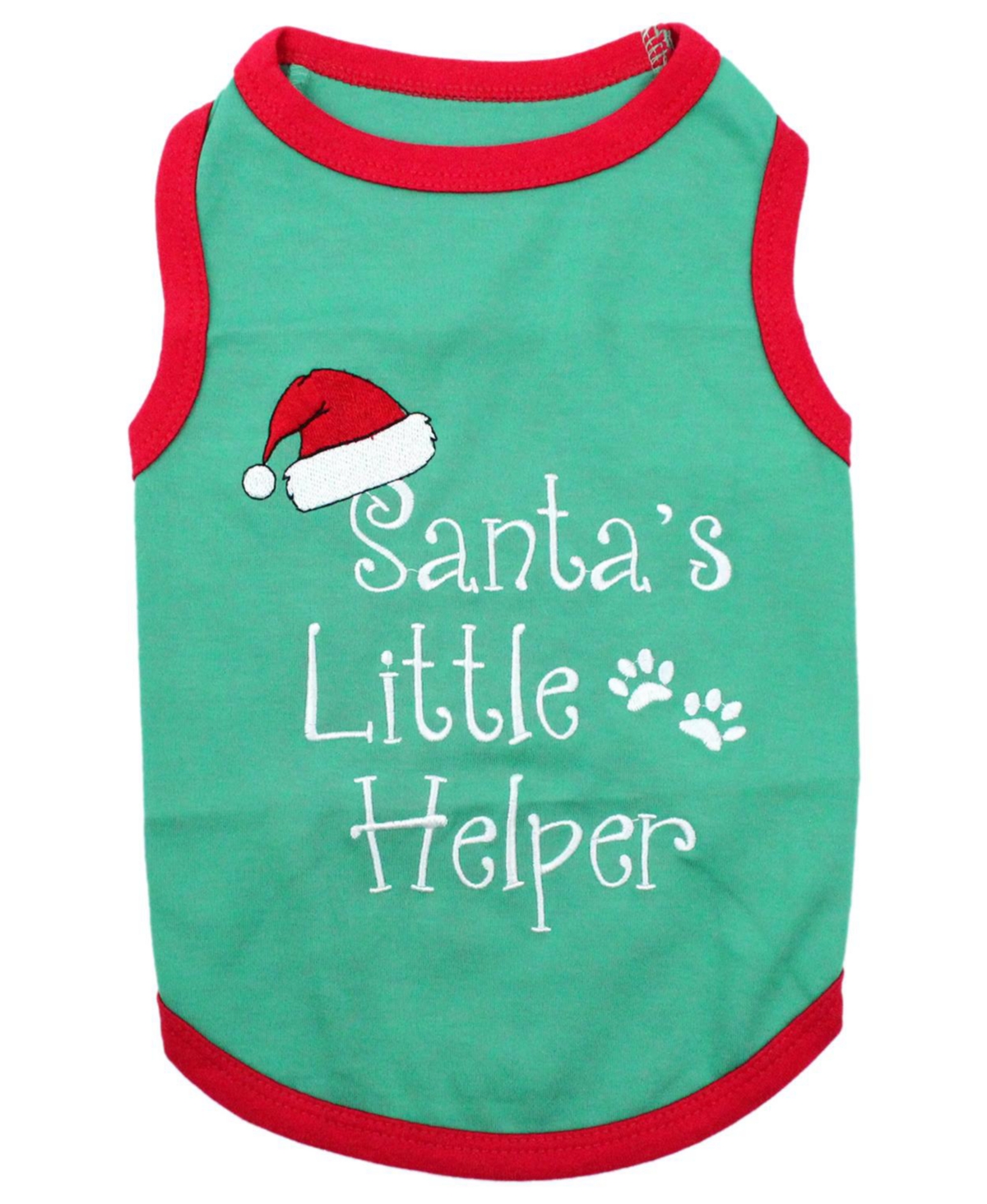 Parisian Pet Santa's Little Helper Holiday Dog T-Shirt