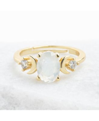 Starlight Moonstone Ring
