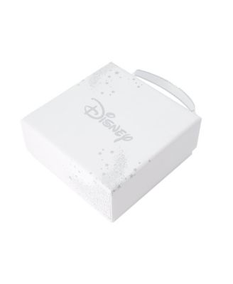 Mickey Mouse Cubic Zirconia Initial Pendant Necklace and Earring Set