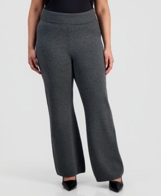 Trendy Plus Size Pull-On Flare-Leg Pants, Macy's Exclusive 