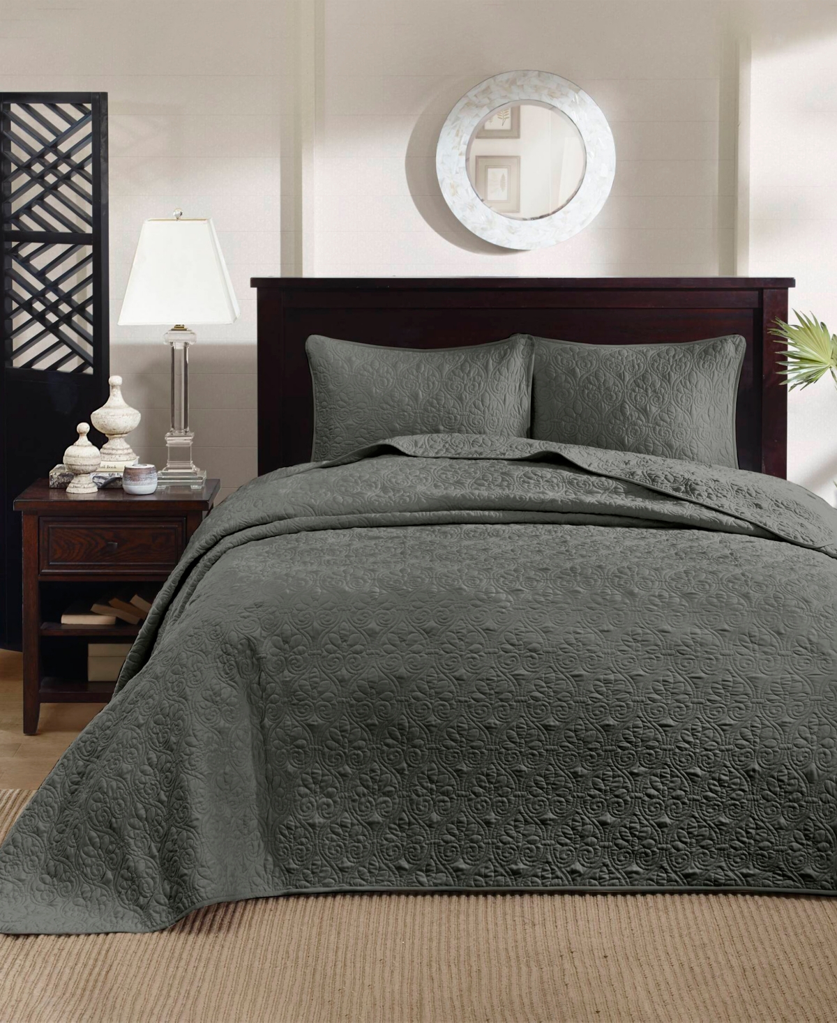 Madison Park Quebec Quilted 3-Pc. Bedspread Set, Full
