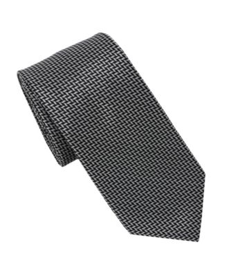 KARL LAGERFELD PARIS - Men's Herringbone Pattern Classic Tie
