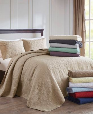 Quebec Quilted 3-Pc. Bedspread Set, Queen