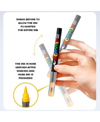 24 Colors Acrylic Paint Markers Direct Liquid Soft-Tip Drawing Pens for Drawing Pen on Paper, Wood, Canvas