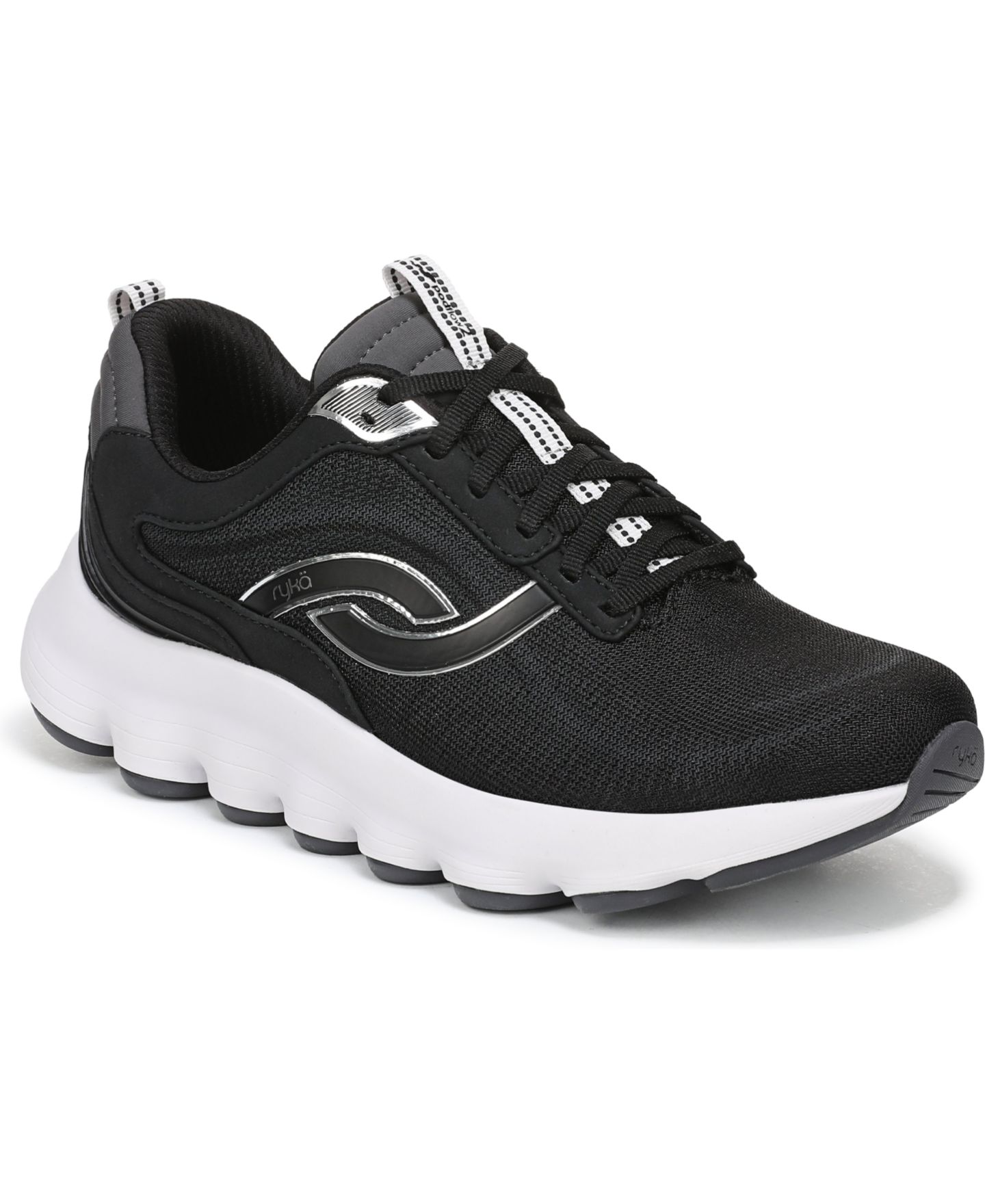 Женские кроссовки Ryka Podflow Two Lace-Up, цвет: Чёрный сетчатый — фото 1