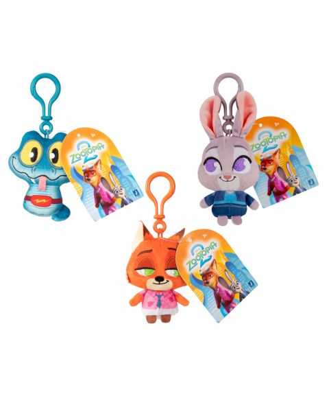 Детская мягкая игрушка Zootopia 3" Clip-On Blind Box Plush