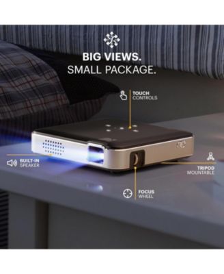 Luma 150 Pico Projector, Rechargeable Ultra Mini Projector w/60" Screen, Tripod & Case