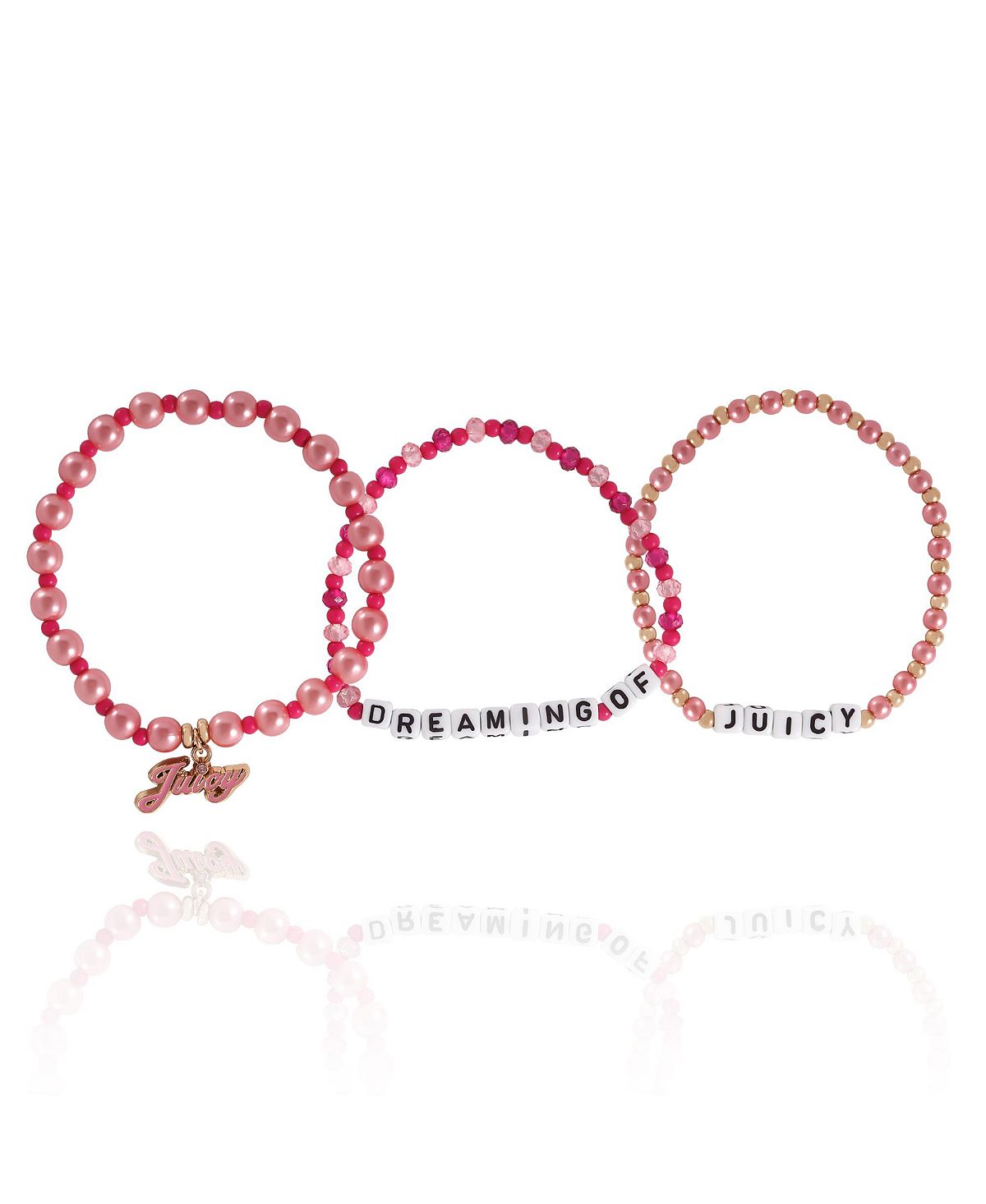 Juicy Couture Kids 드리밍 오브 주시 3피스 스트레치 비드 주얼리