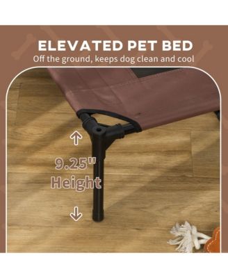 Elevated Dog Cot with UV Protection Canopy Shade, 36 inch,