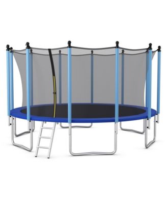 16 Feet Outdoor Trampoline with Safety Closure Net