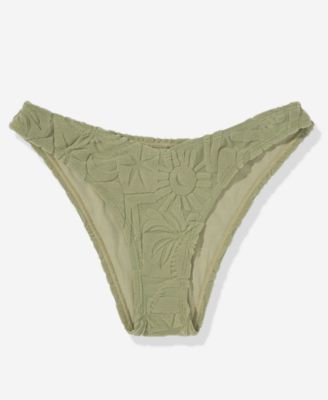 Women's Palmcation Textured V Swim Bottoms