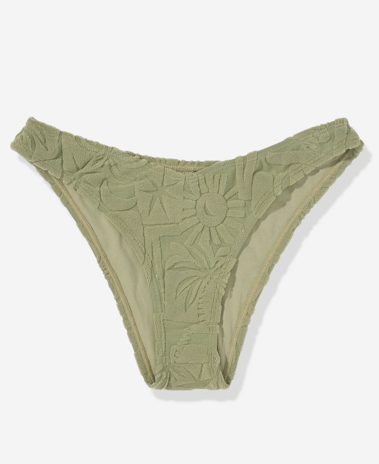 Women's Palmcation Textured V Swim Bottoms