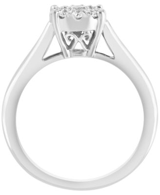 Diamond Engagement Ring (1 ct. t.w.) in 14k White Gold