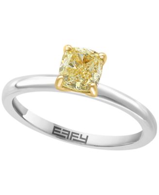 Yellow Diamond Bridal Set (9/10 ct. t.w.) in 14k White and Yellow Gold