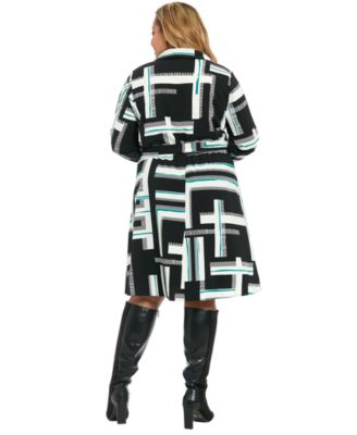 Plus Size Long-Sleeve Shirt Dress