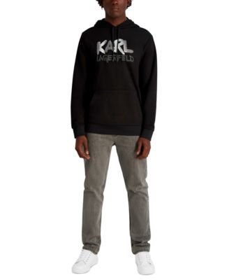 Men's French Terry Graffiti Texture Hoodie