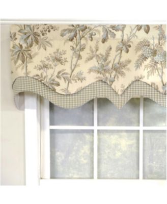 High-Quality Fabric Window Valance – 3" Rod Pocket Brantwood D-Regal Mist