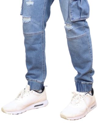 Men's Stretch Cargo Carpenter Jeans Joggers Set, 2-Pack