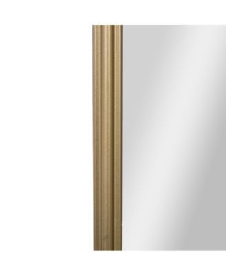 Monte Arched Wall Mirror with Baroque Style Detail, and Aluminum Backed Glass for Clarity for Entryways, Bathrooms & More