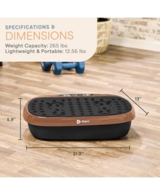 HexaPlate Lite Vibration Plate Exercise Machine – Full Body Vibrating Platform for Lymphatic Drainage, Recovery & Muscle Toning