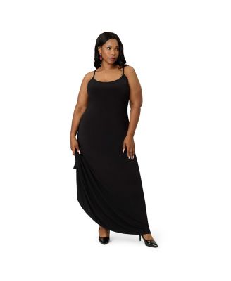 Women's Plus Size Cape Maxi Dress