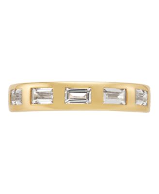 White Sapphire Band Ring (1-1/4 ct. t.w.) in 14k Yellow Gold-Plated Sterling Silver