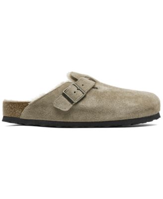 Men's Boston Shearling Suede Leather Clogs from Finish Line