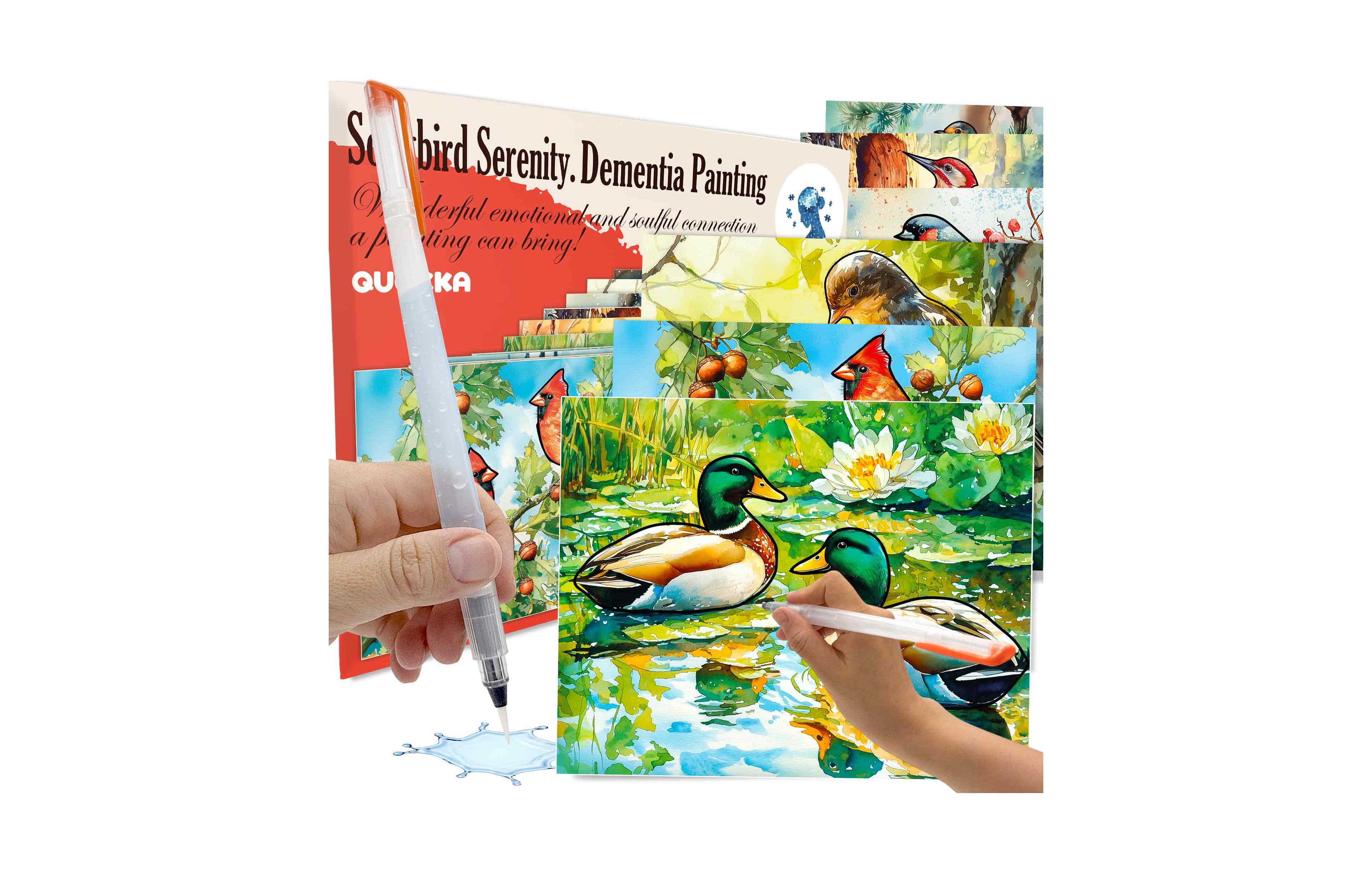 Quokka Water Painting Dementia Activities for Seniors – Songbird Serenity – Alzheimers Products