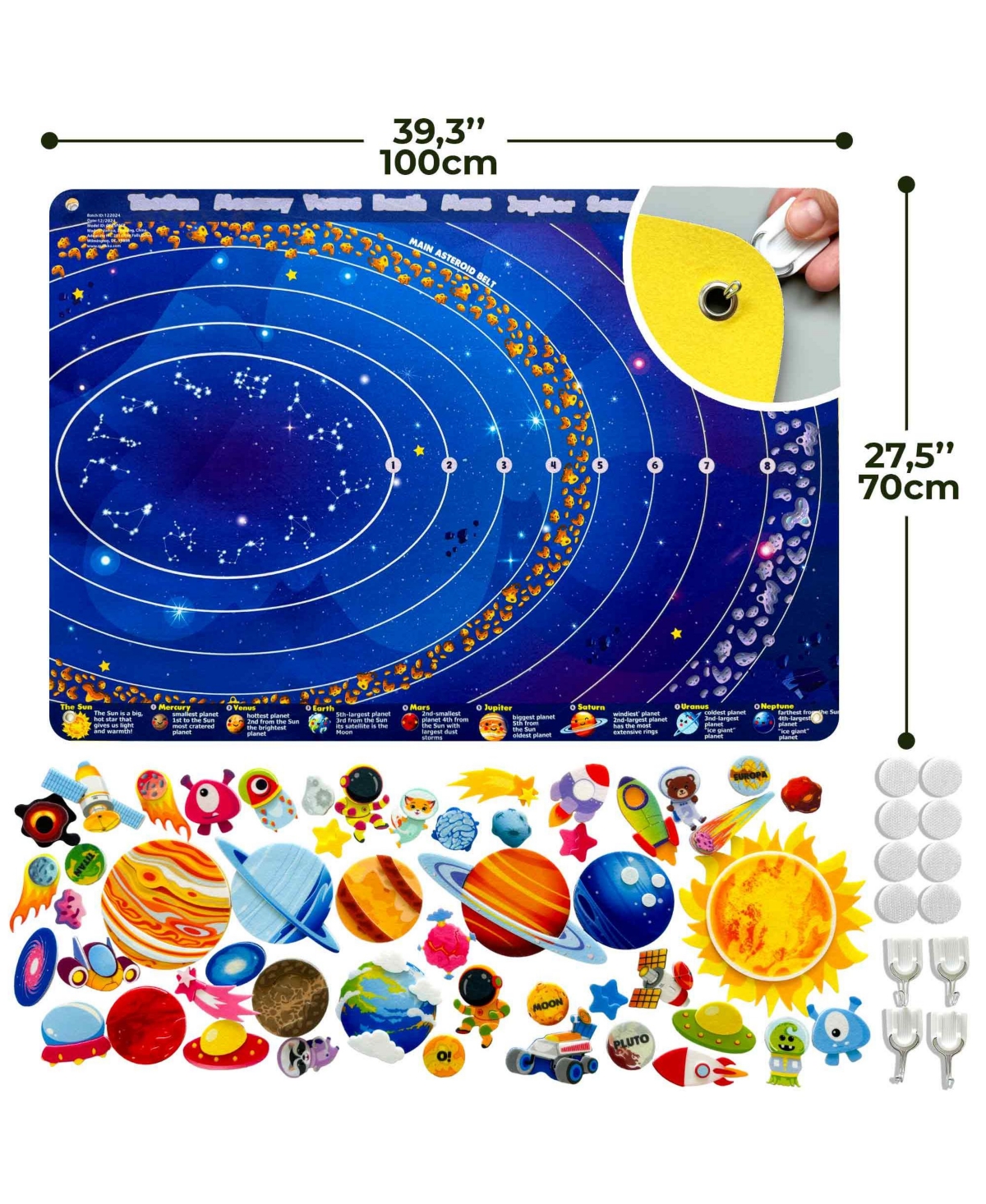 Quokka Space Felt Board for Kids 3-5 Years Old - Social Emotional Preschool Learning Activities