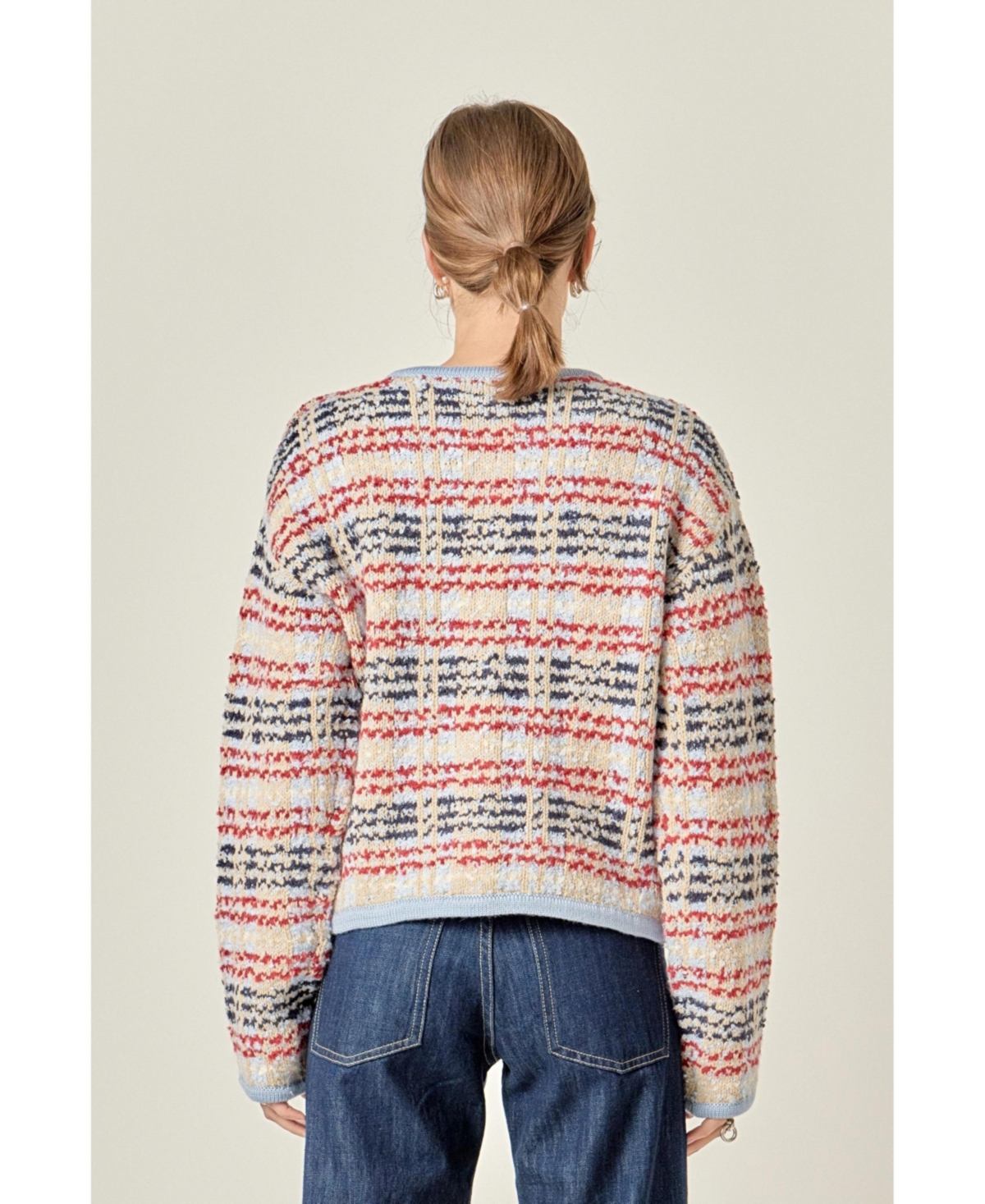 English Factory Women's Textured Stripe Jacket