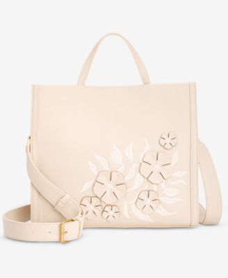 Applique Floral Boxy Tote, Exclusively at Macy's 