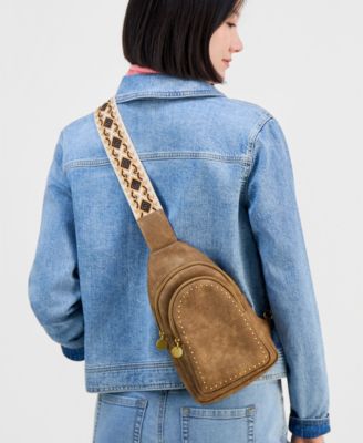 Webbing Strap Small Sling Bag, Created for Macy's