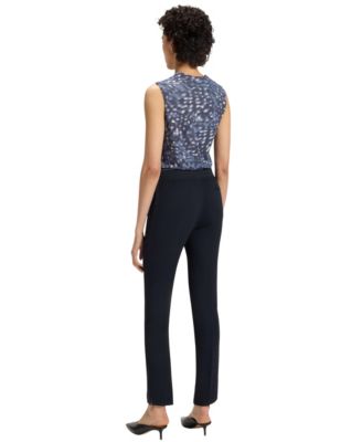 Women's Slit Hem Slim-Fit Pants