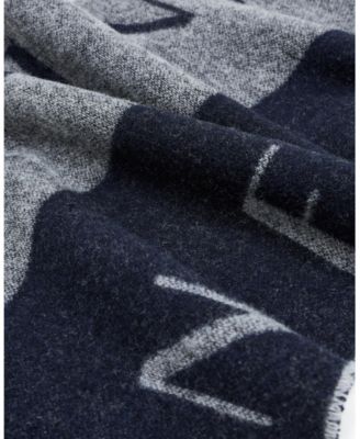 Men's Small Allover Logo Jacquard Scarf